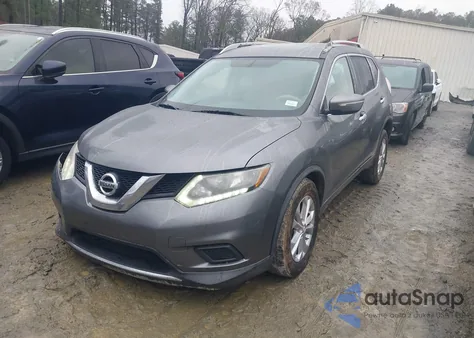 2015 Nissan Rogue Sv z USA, uszkodzony, nr VIN KNMAT2MT7FP559542